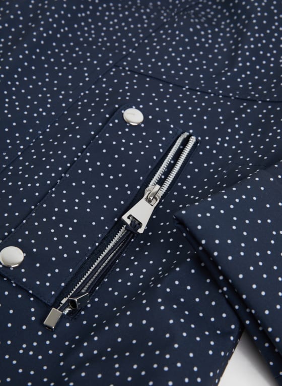 Dot Print Raincoat
