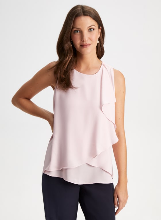 Double Layer Sleeveless Blouse