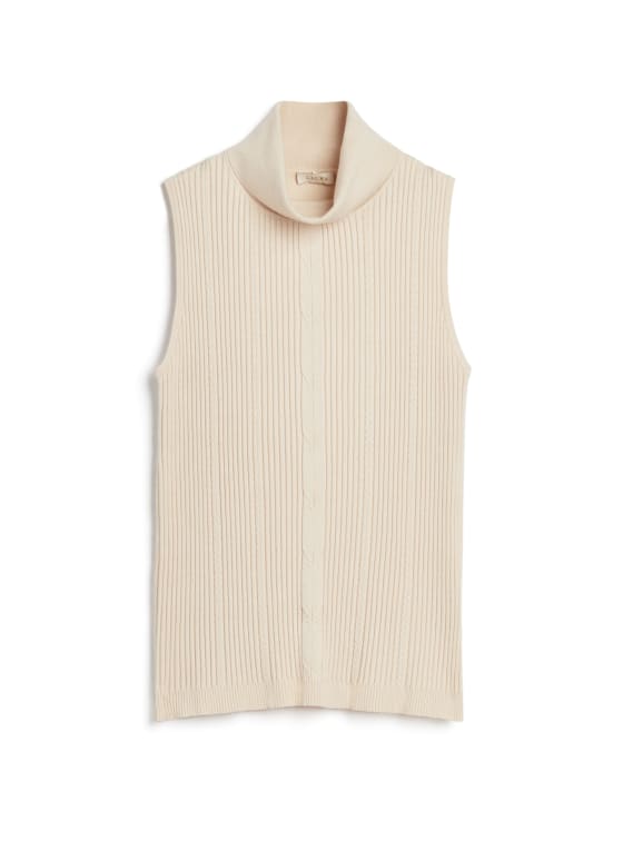 Sleeveless Turtleneck Top