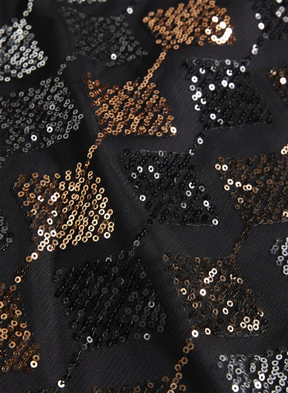 Diamond Motif Sequin Dress