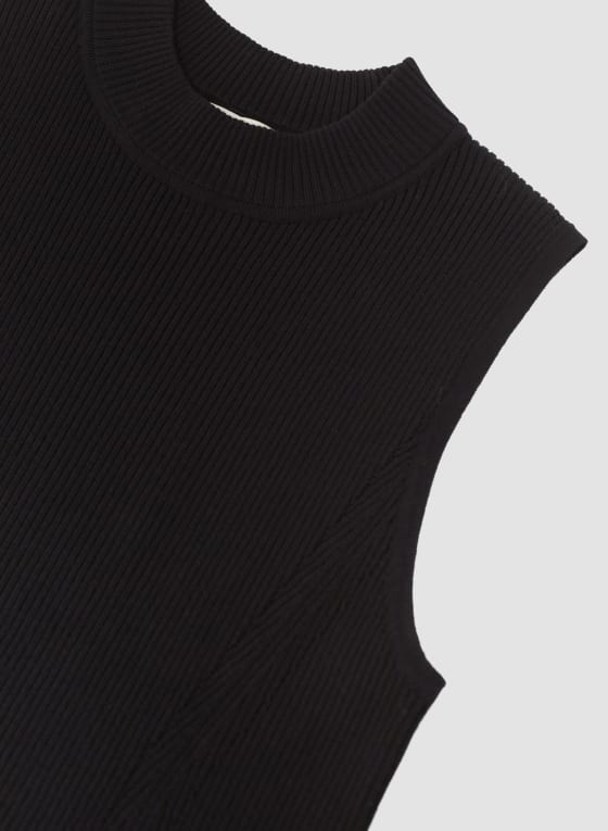 Sleeveless Mock Neck Sweater