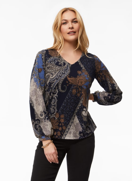 Paisley Print Top