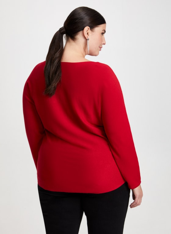 Rhinestone Detail Sweater