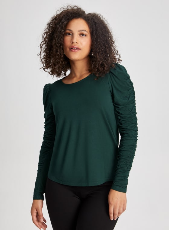 Gathered Sleeve Top