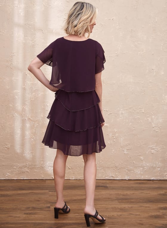 Tiered Ruffle Chiffon Dress