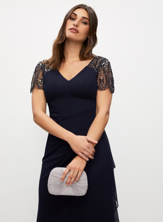 Embellished Sleeve Dress