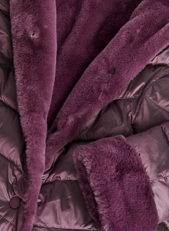 Reversible Faux Fur Coat