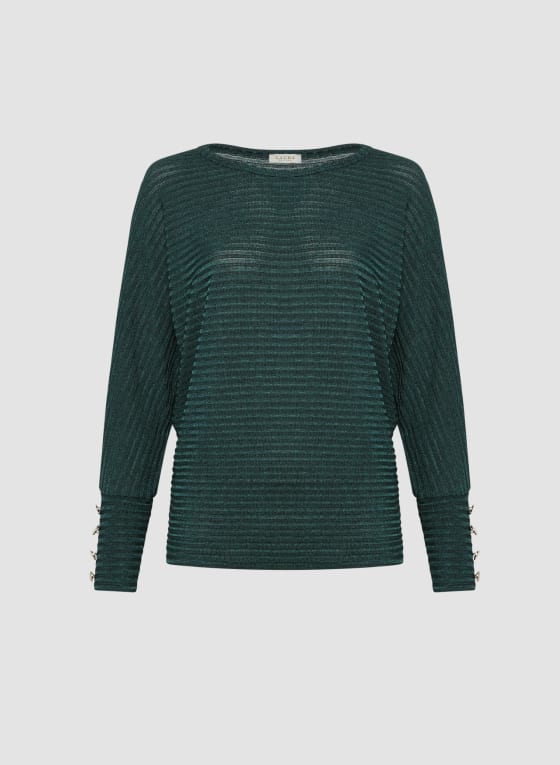 Heather Knit Dolman Sleeve Top