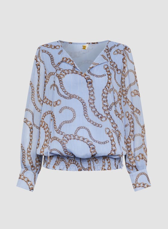 Chain Print Blouse