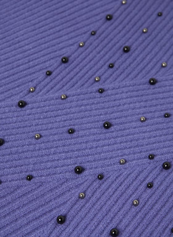 Cowl Neck Stud Detail Sweater