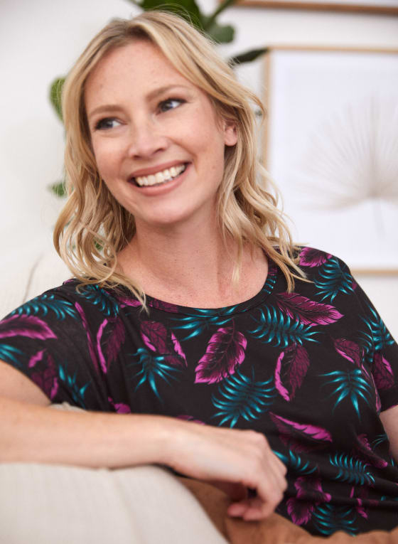 Leaf Print Nightgown