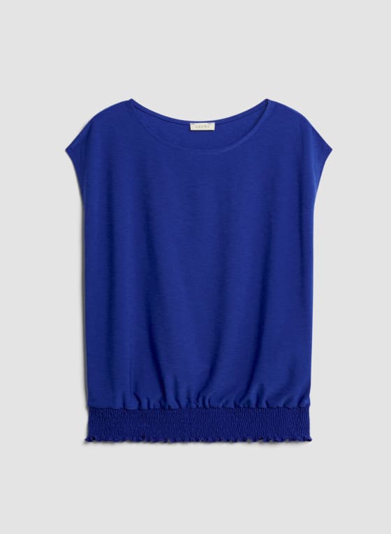 Drop Shoulder Blouson Top