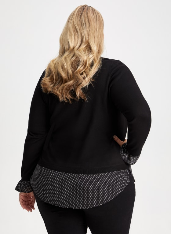 Dot Motif Fooler Sweater