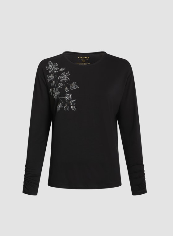 Rhinestone Detail Top