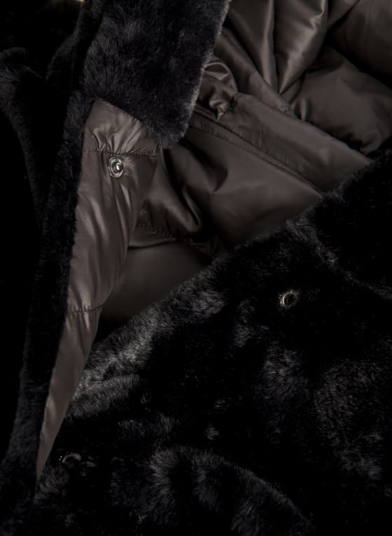 Reversible Faux Fur Coat