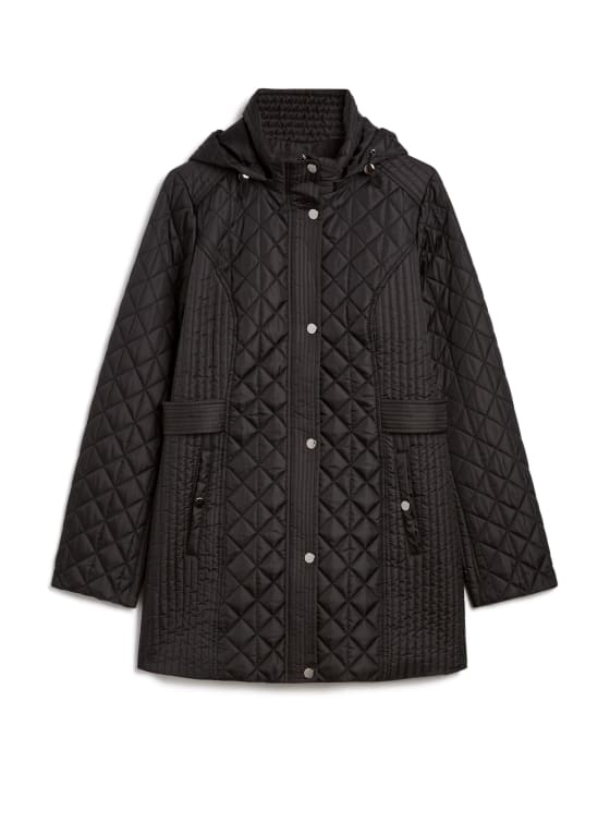 Diamond Quilted Vegan Down Coat