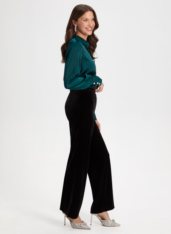Velour Pull-On Pants