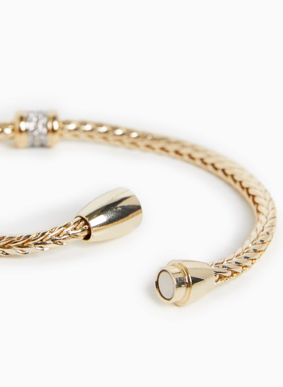 Crystal Detail Braided Bracelet