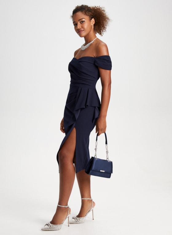 Off-the-Shoulder Ruffle Dress