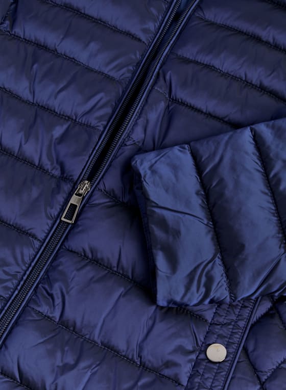Packable Vegan Down Quilted Coat