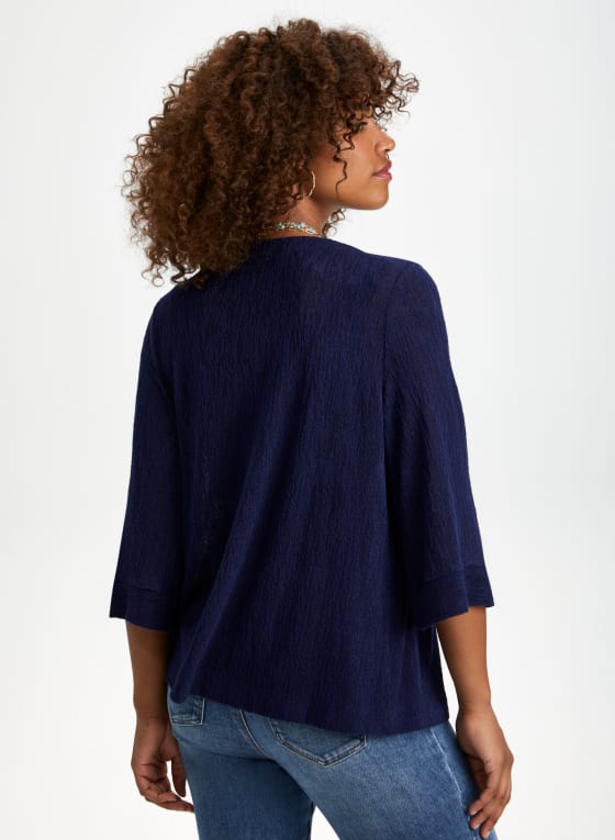 3/4 Sleeve Knit Cover-Up