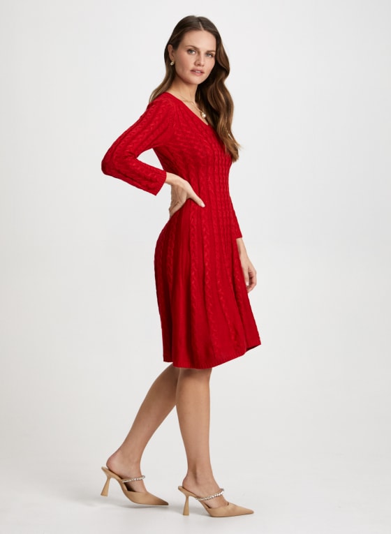 Cable Knit Sweater Dress