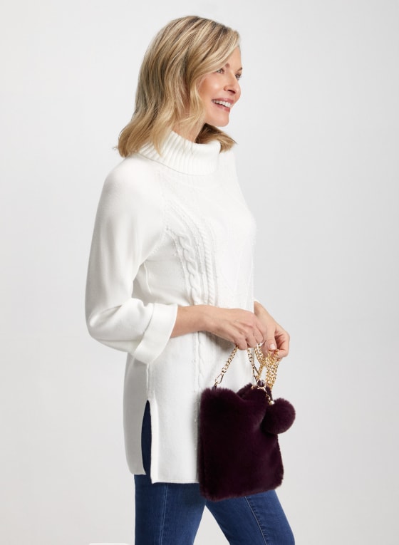 Embellished Tunic Sweater