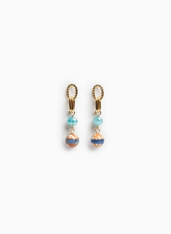 Two Tier Dangle Earrings
