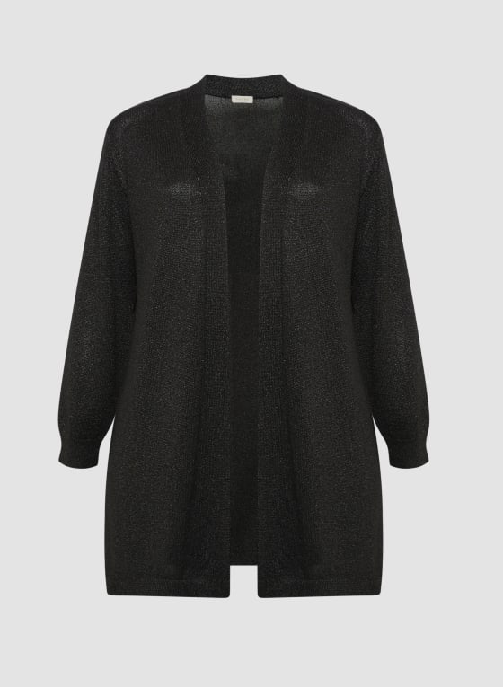Tunic Length Shimmer Cardigan