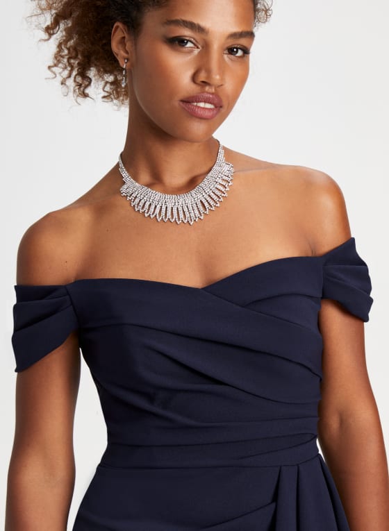 Off-the-Shoulder Ruffle Dress