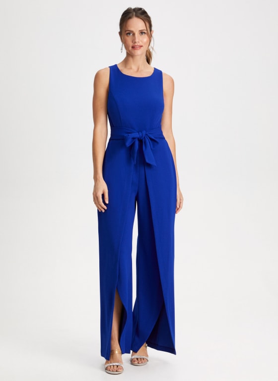 Sash Detail Wide Leg Jumpsuit