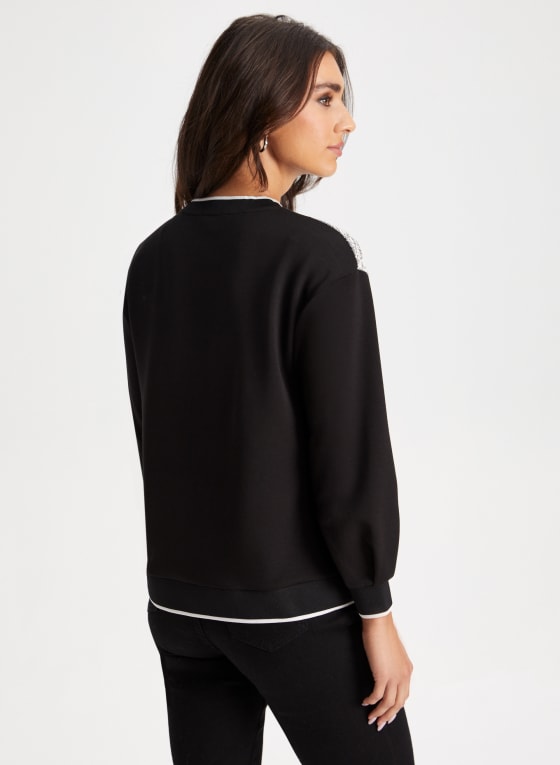 Heather Colour Block Top