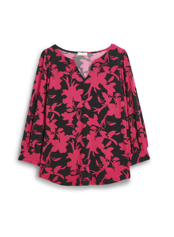 3/4 Sleeve Two-Tone Top