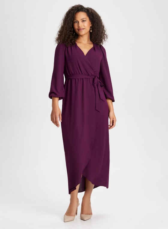 Wrap Style Maxi Dress