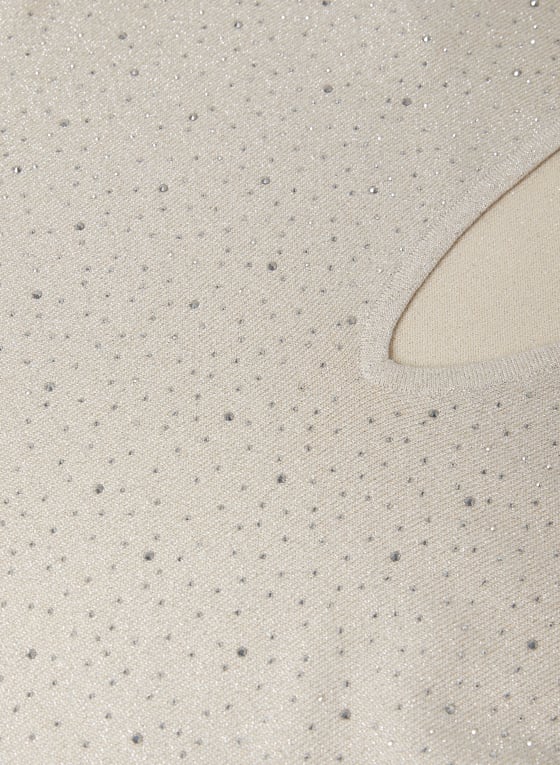 Rhinestone Embellished Sweater