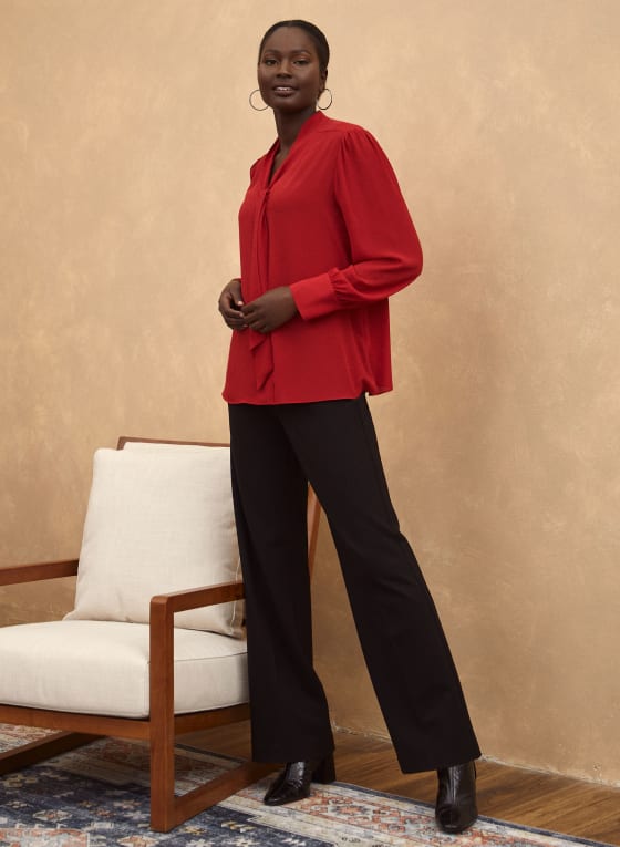 Neck Tie Detail Blouse