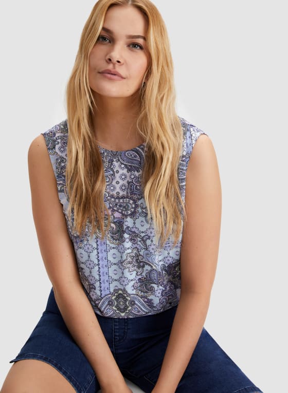 Paisley Print Top