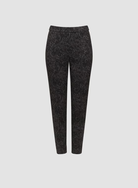 Paisley Print Pull-On Pants