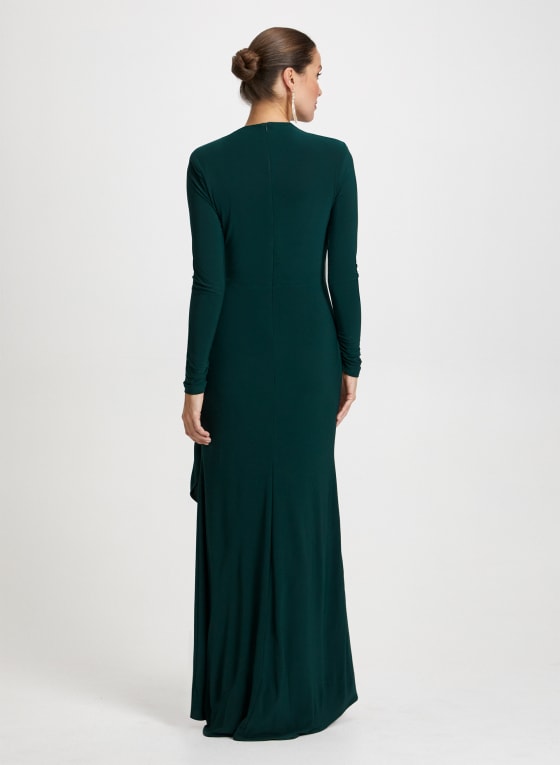 High Neck Ruffle Dress