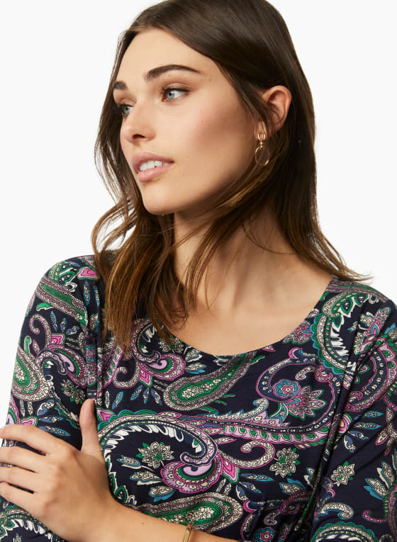 Paisley Print Top