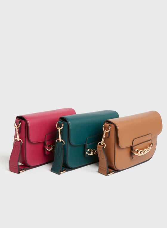 Chain Detail Saddle Bag