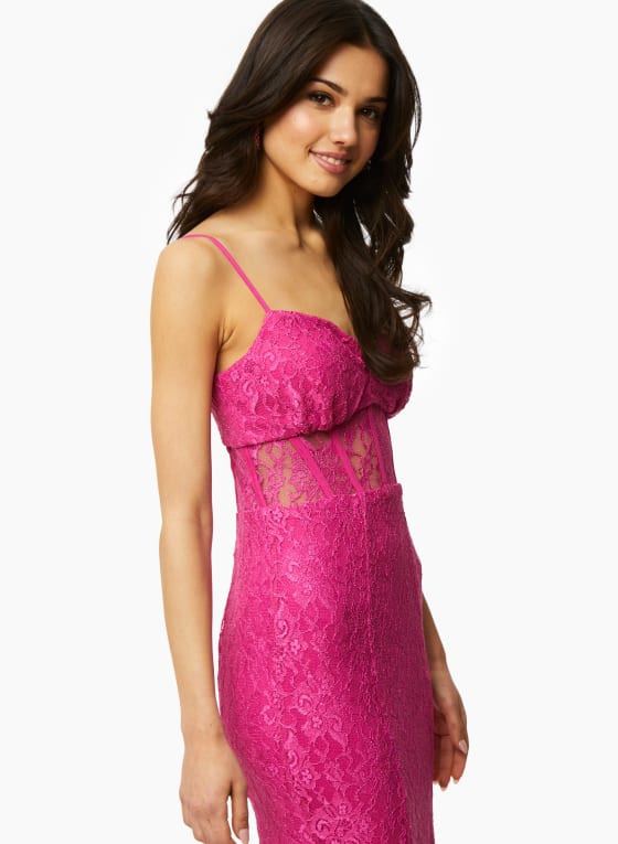 Embroidered Detail Mermaid Dress