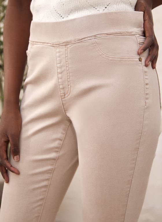 Pull-On Slim Leg Ankle Jeans