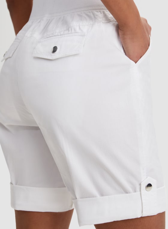 Cuffed Tab Detail Shorts