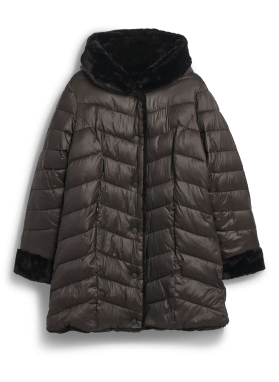 Reversible Faux Fur Coat