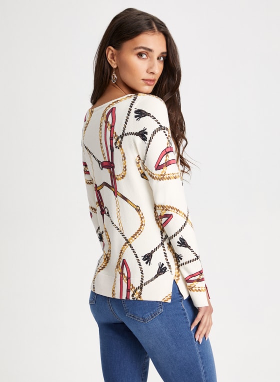 Chain Print Sweater