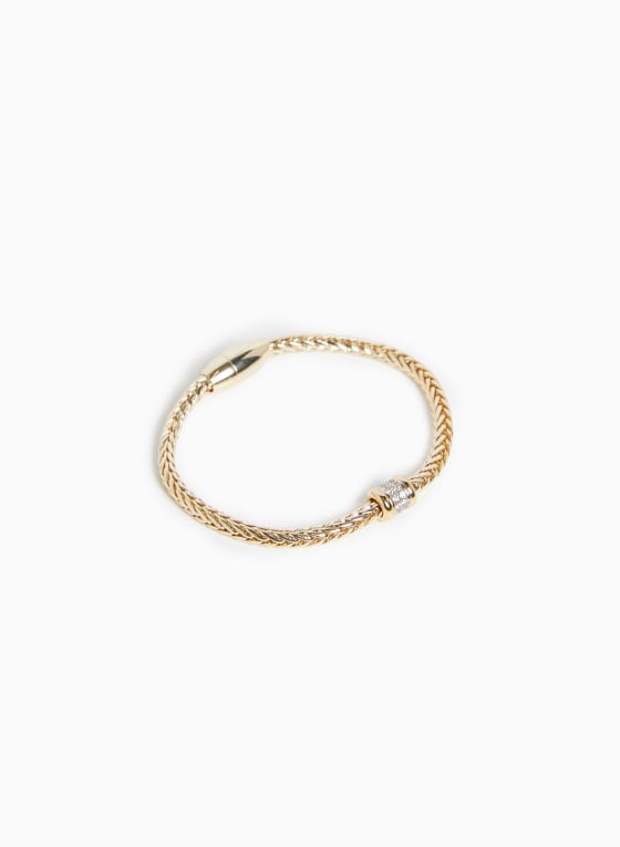 Crystal Detail Braided Bracelet