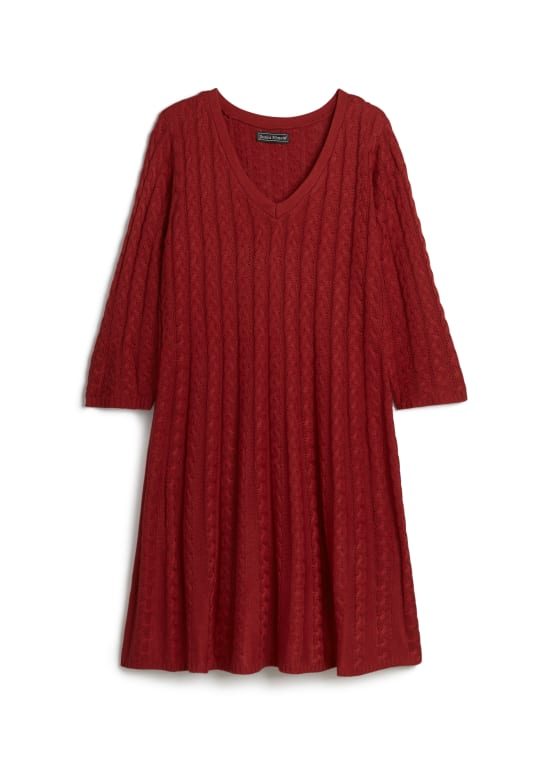 Cable Knit Sweater Dress