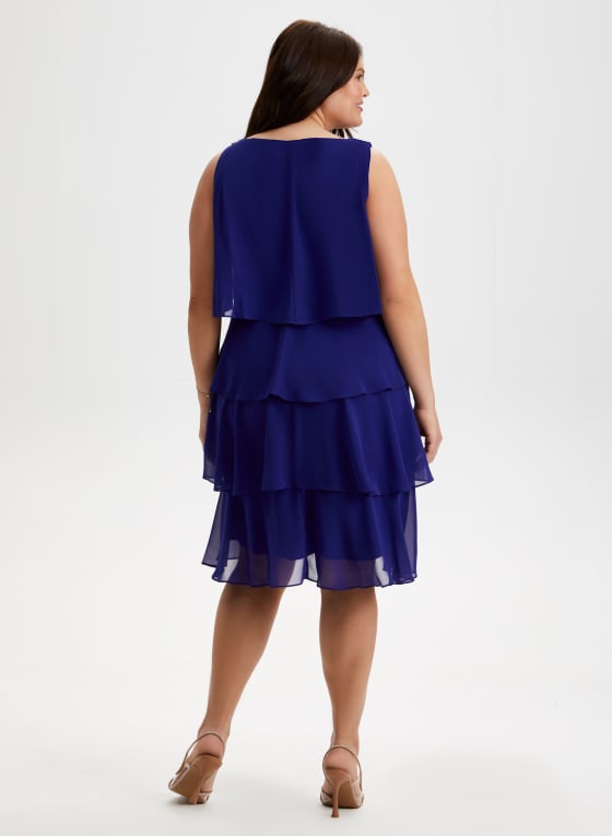 Tiered Pearl Detail Dress