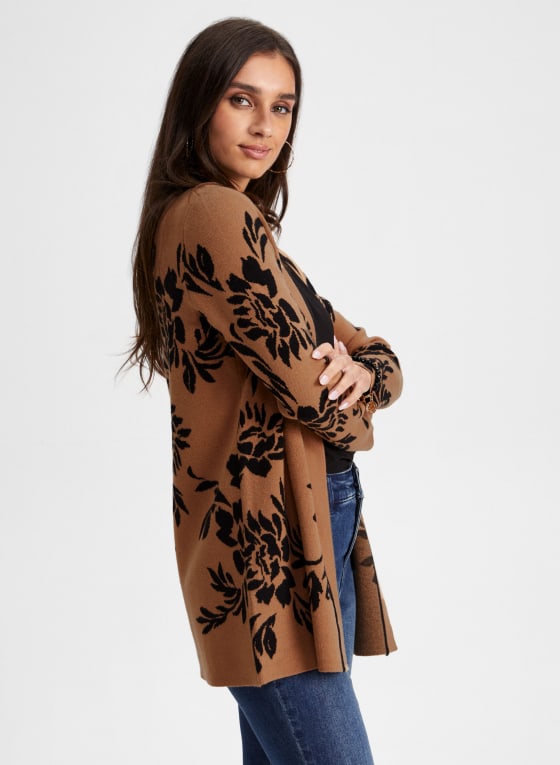 Floral Print Cardigan